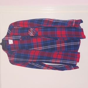 Justice girls flannel shirt size 16